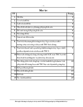 Rèn luyện khả năng tư duy logic cho học sinh ở THCS thông qua dạy học chứng minh toán học